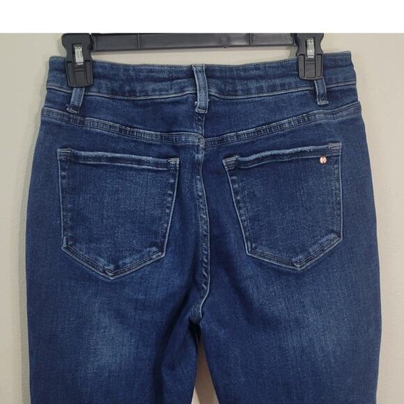 Mica Los Angeles Jeans Womens 28 Dark Blue Flare Boho Hippie Casual Jeans NWOT - Picture 5 of 10